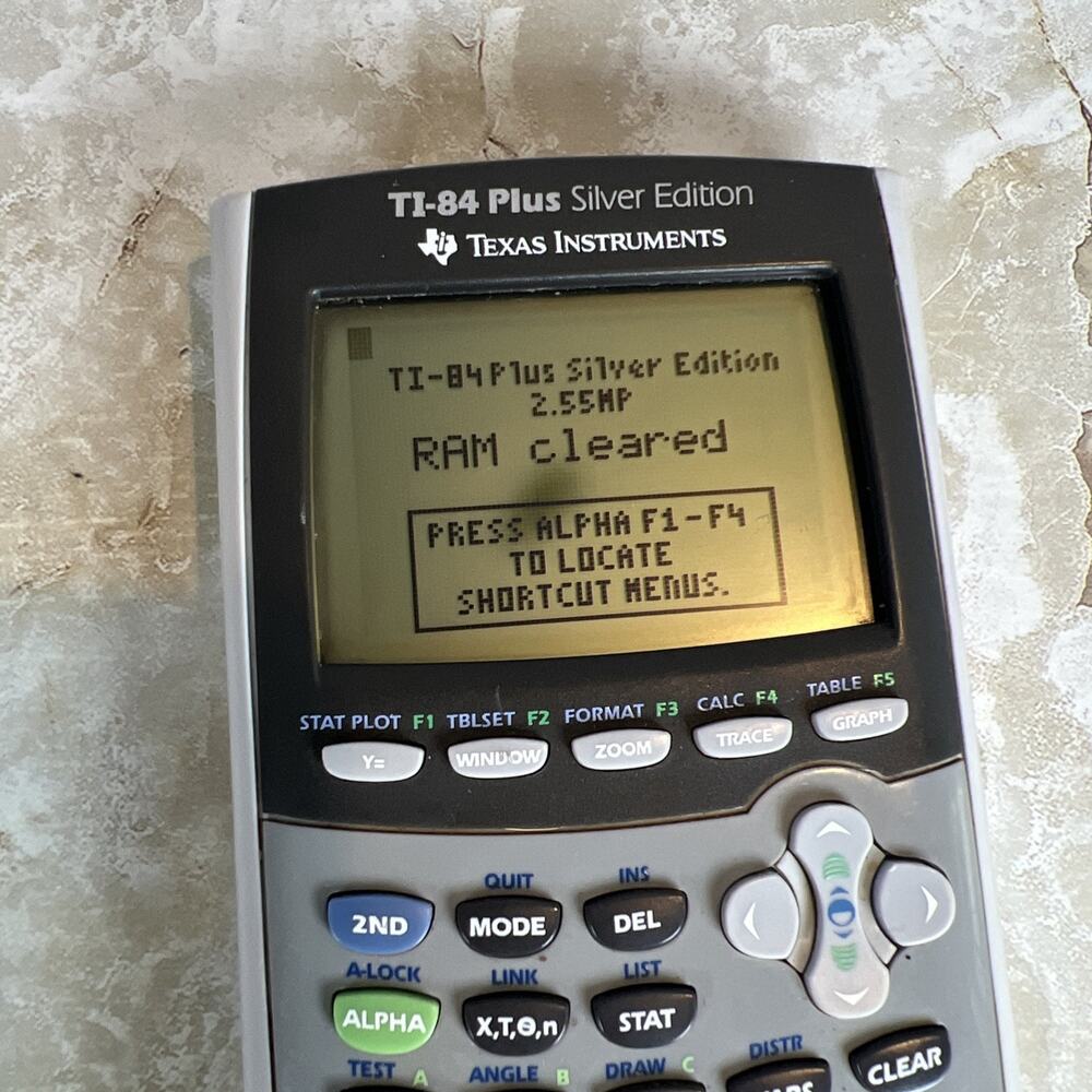 TI-84 Plus Silver Edition Texas Instruments Graphing Calculator NO Slide Cover - Picture 4 of 10